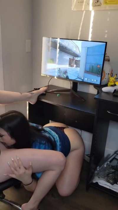 If you walked in on 2 goth girls gaming would you join?