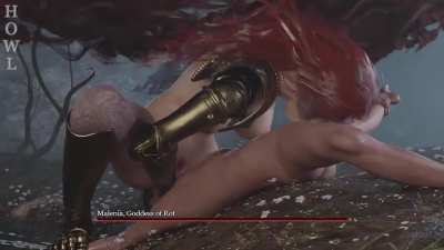 When the boss utterly out matches you the best option is to not struggle too hard and let her do whatever she desires (HowlSFM)