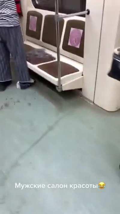 Just chilling on the train...