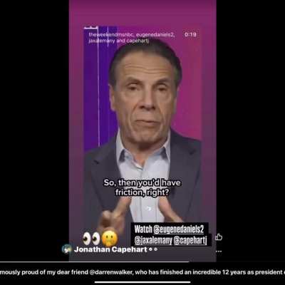 “Diversity can be our weakness”, says Andrew Cuomo as he calls his black interviewer by the name of the other black host.