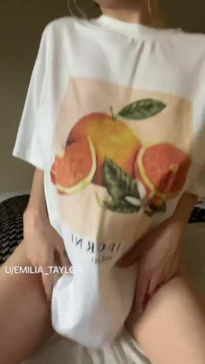 Wanna give my juicy grapefruits a taste? 🥰