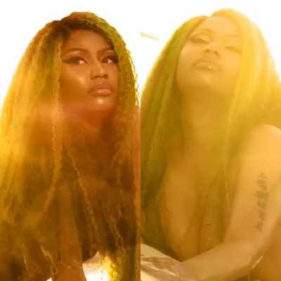 Nicki Minaj with her titties out