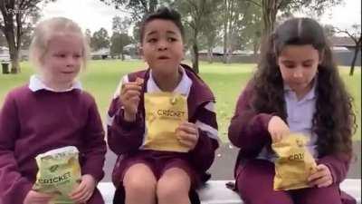Australia - Snacks containing bugs have been introduced to 1000 school canteens across the country