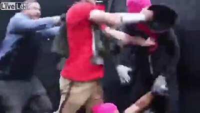 Frying pan to the face