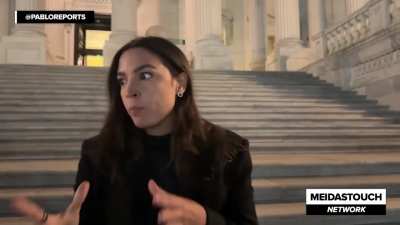 AOC: I want everybody to understand that the cuts to your health care are what’s paying for this. You get screwed over to pay a bunch of thugs in the street that are shooting mothers in the face