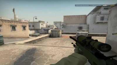 AK blocking an AWP shot