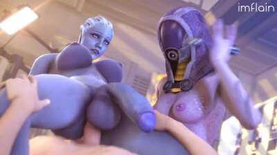 Futa Liara Cock Enlargement (Imflain3d) [Mass Effect]
