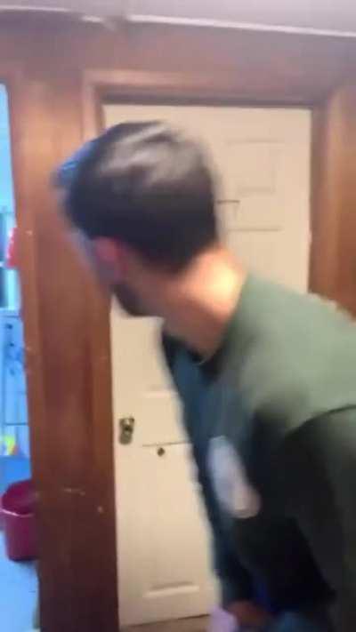 Keep trying to open this door, there must be a prize on the other slide.