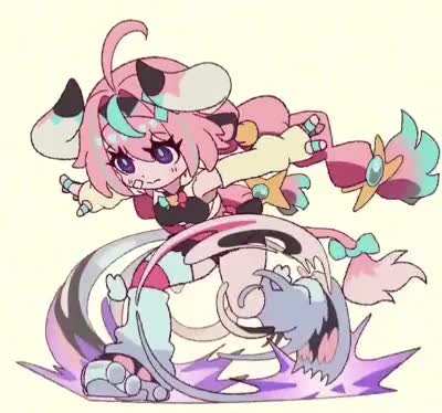 Varesa’s 2D run cycle looked so adorable I turned it into a GIF