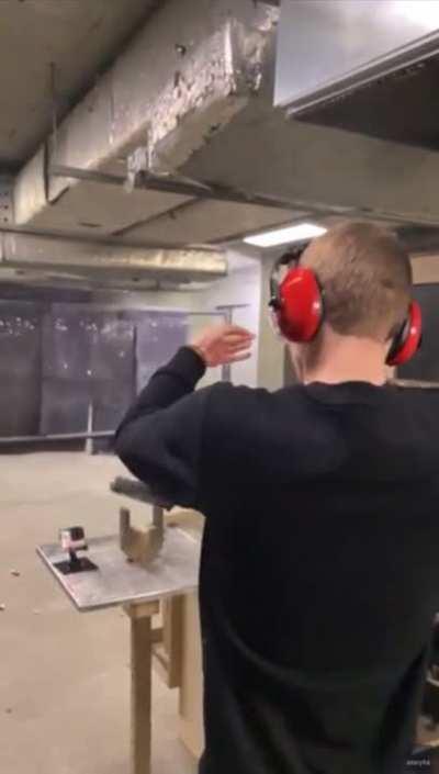 2nd bullet was damn close to his head