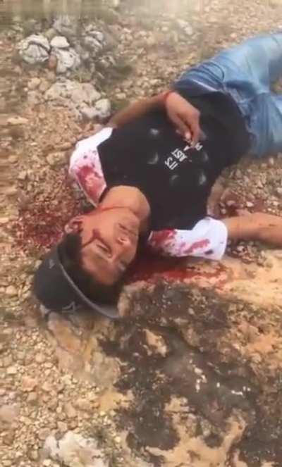 Very graphic - Shot to death