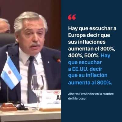 Ah pero en Europa la inflacion aumenta 500% y en EEUU 800% #SoyUnGenio 😎