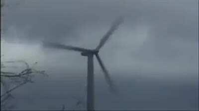 Windmill during a storm