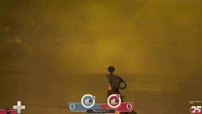 The pee makes him float caw caw