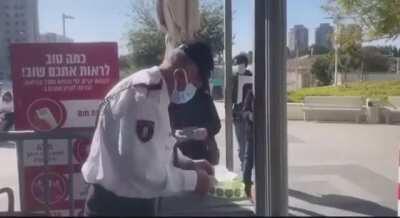 Supermarket in Israel checking vaccine papers. No vaccine no food. Another CoNSpirAcY THeoRy doomers said wouldn't happen