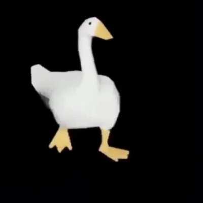 Funny duck do default dance