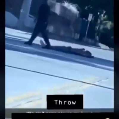 Cop KO with one punch