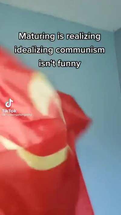 It’s good to know that some people grow up and realise what communism is