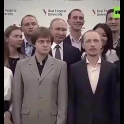If you block Vladimir Putin from being in the shot then you win a....