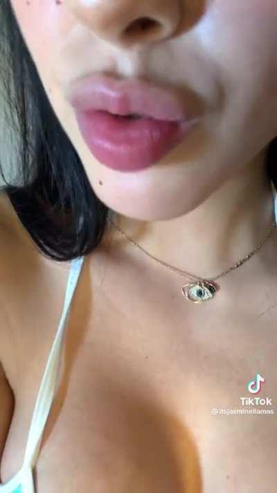 Girl with braces gives you kisses