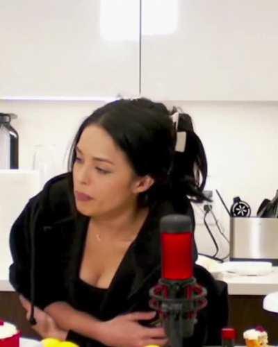 Rae showing off her pair