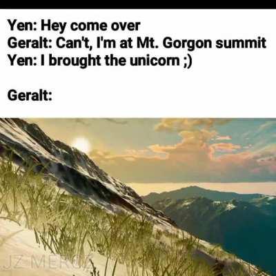 Geralt will risk dying on a fall