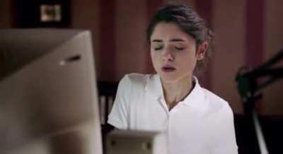 Oh, what is she doing?