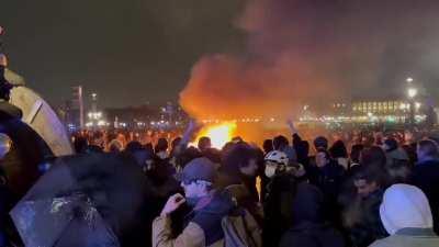 Most calm French protest