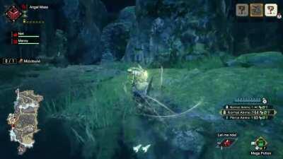 Just in case you where wondering how Rathian drinks water