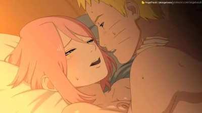 Sakura and Naruto (Angelyeah)