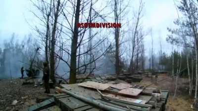 Footage of VDV Artillery engaging from Hostomel airport