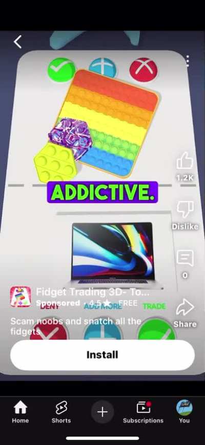 The style of this ad is very clearly aimed at children. Disgusting.