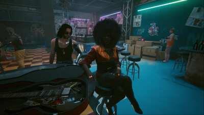 Johnny's reaction when Denny admits she misses him is subtle, but priceless.