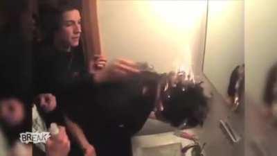 Something about fire that just makes people panic. I don't know why.