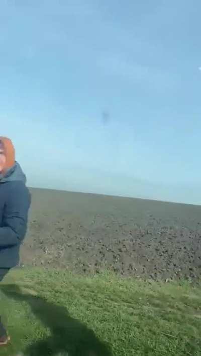 Driver provokes farmer on his private property