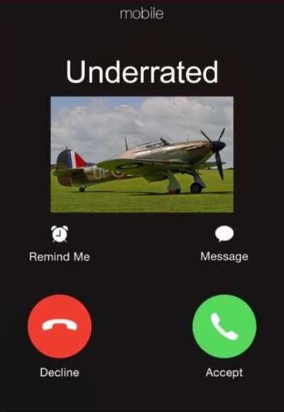 Why am I getting a phone call from the Hawker Hurricane?