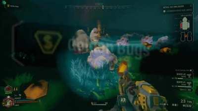 I got a mission where every horizontal surface was covered in glyphid eggs... and Golden Bugs was active.