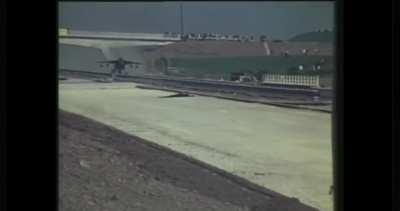 Sepecat Jaguar (XX109) landing and taking off of the British M55