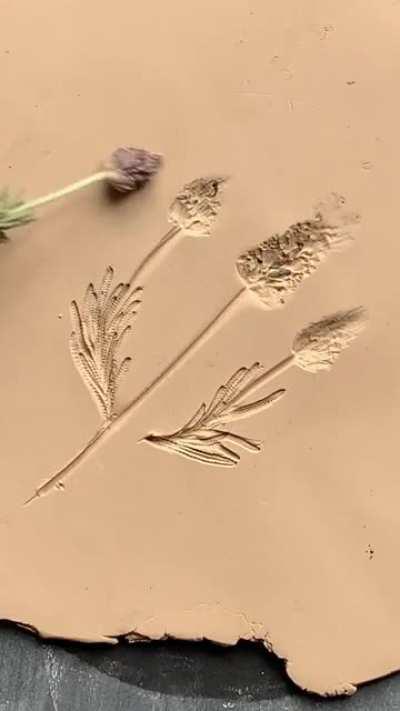 Bumblebee dish with lavender flowers, a kiln-fired ceramic ring dish with real gold accent.