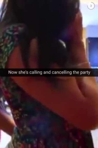 Mom is a little bit drunk