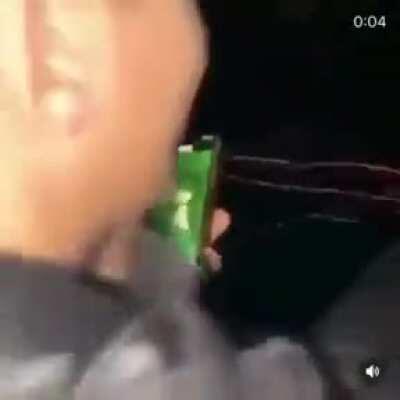 WCGW by throwing fireworks out of a car?