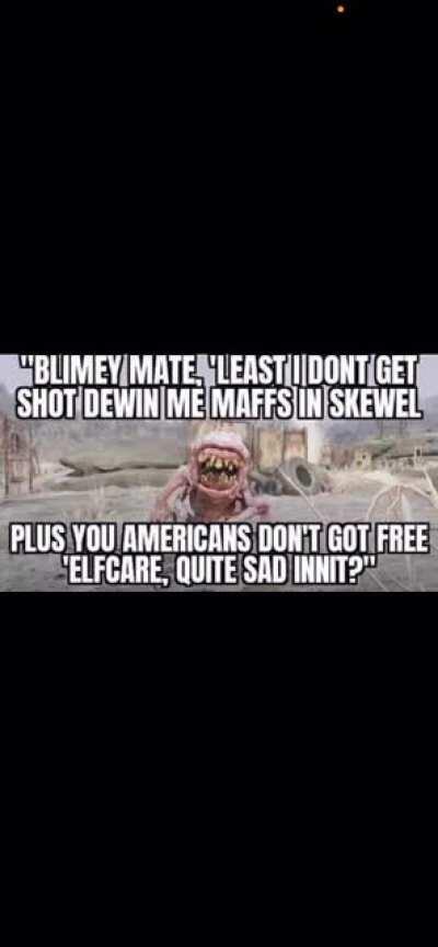 Lol imagine being British