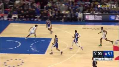[Highlight] 76ers run a nice transition fastbreak