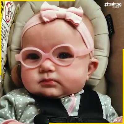 Blind kid SEES for the first time!