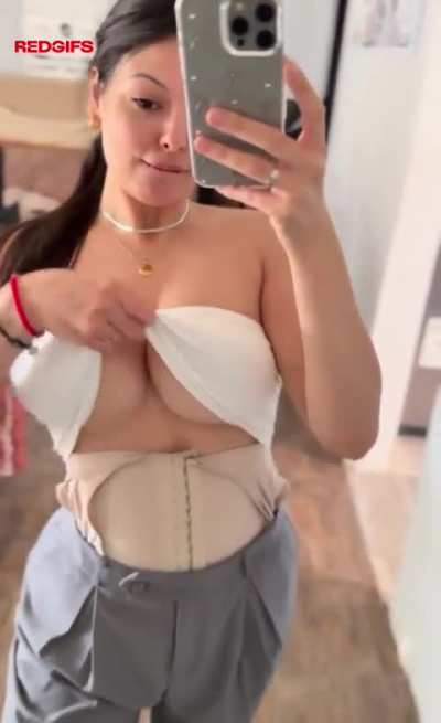 revealing my massive boobies