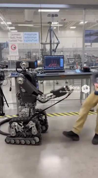 A robot that punches people in the balls (video edition)
