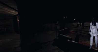 Monke runs away from Ghost