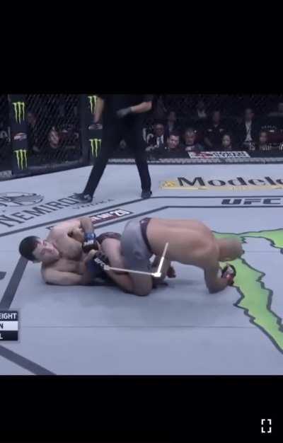 Ryan hall INSANE hook against BJ penn.