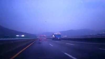 Car burst into flames