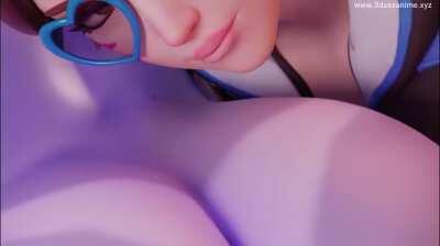 Dva and Widowmaker threesome (Sfmtessai)